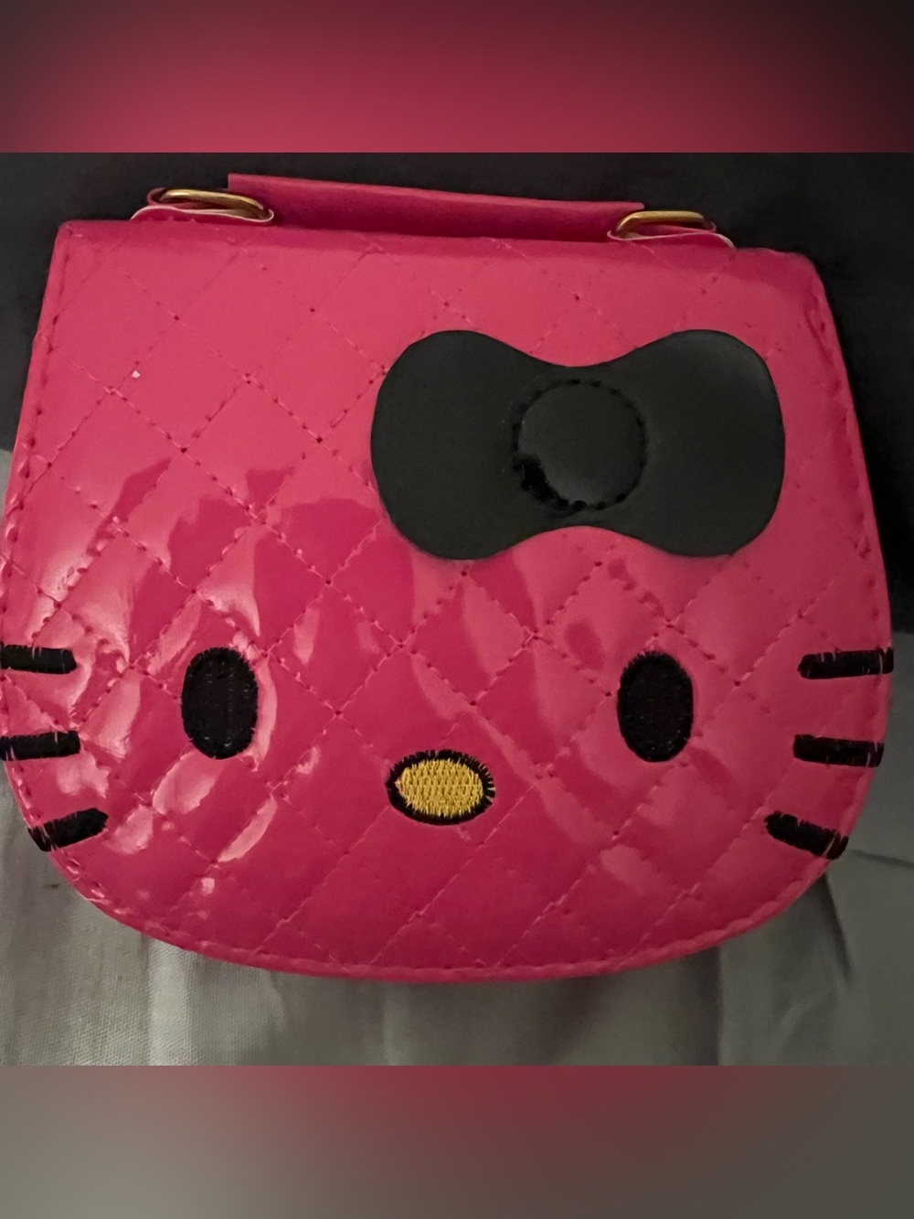 Hello Kitty Pink Kids Crossbody Shoulder Bag - Picture 2 of 3